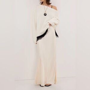 DISSH Cream Maxi Skirt